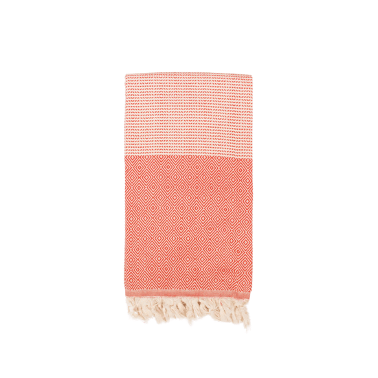 Nordic Dot Hammam Towel - Orange