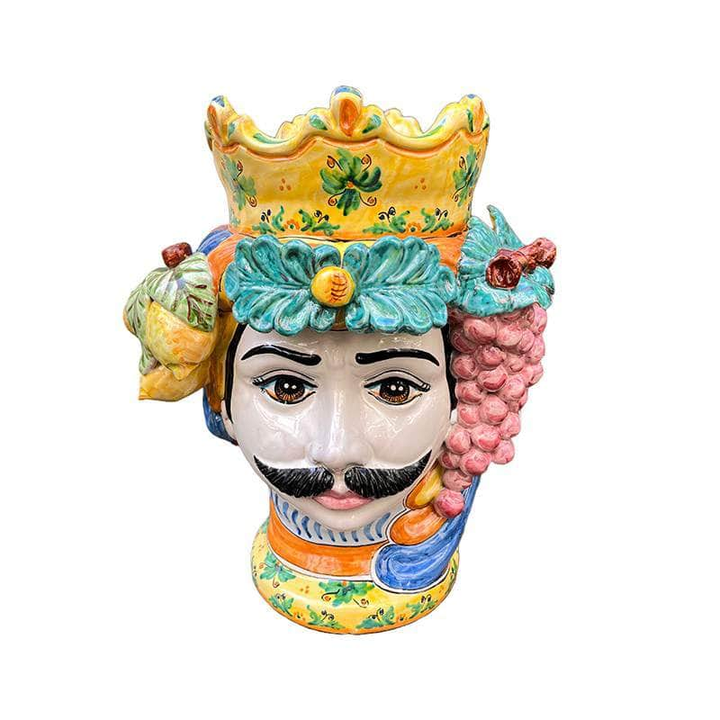 Sicilian Man Large Fruit Vase