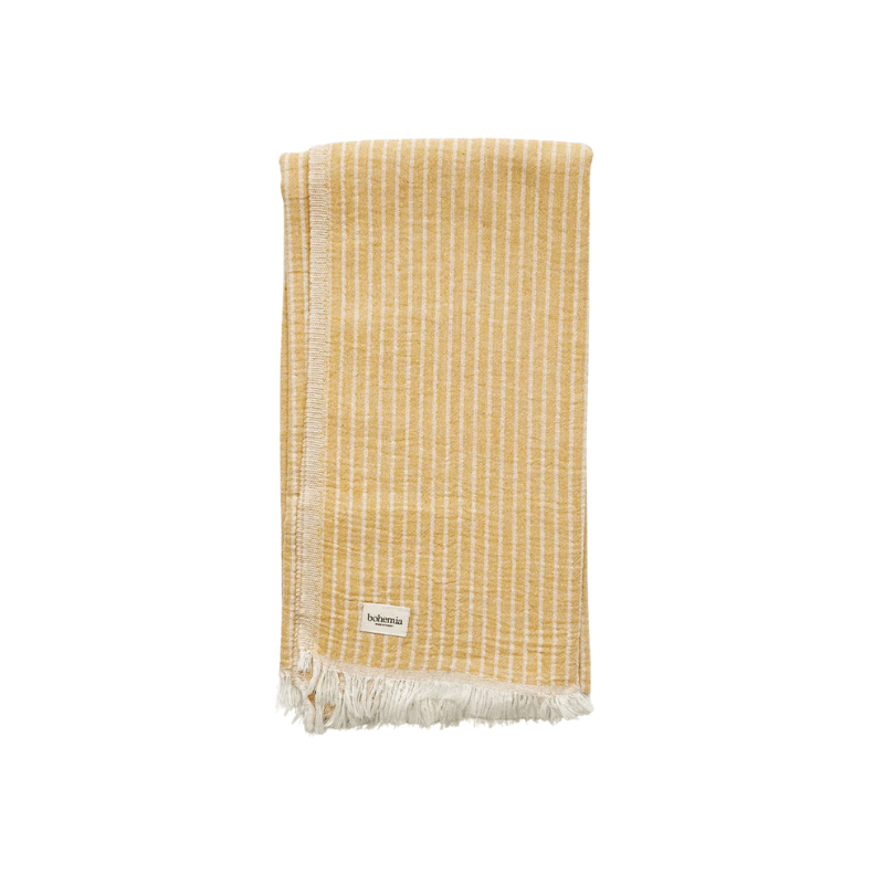 Portobello Hammam Towel - Mustard