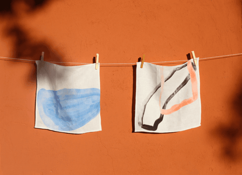 Nadine Goepfert X Villa Lena Napkins in Blue