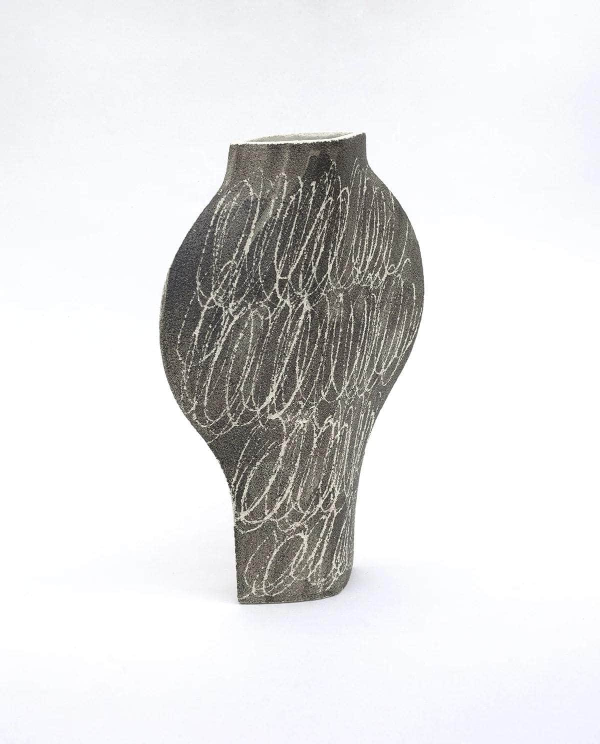 Ceramic Vase ‘Dal Negative Circles Black’