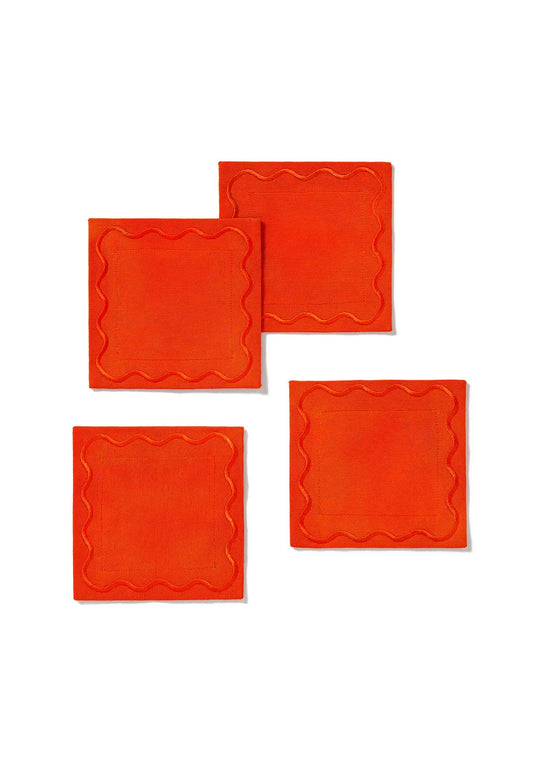 Azo Coaster Set in Orange