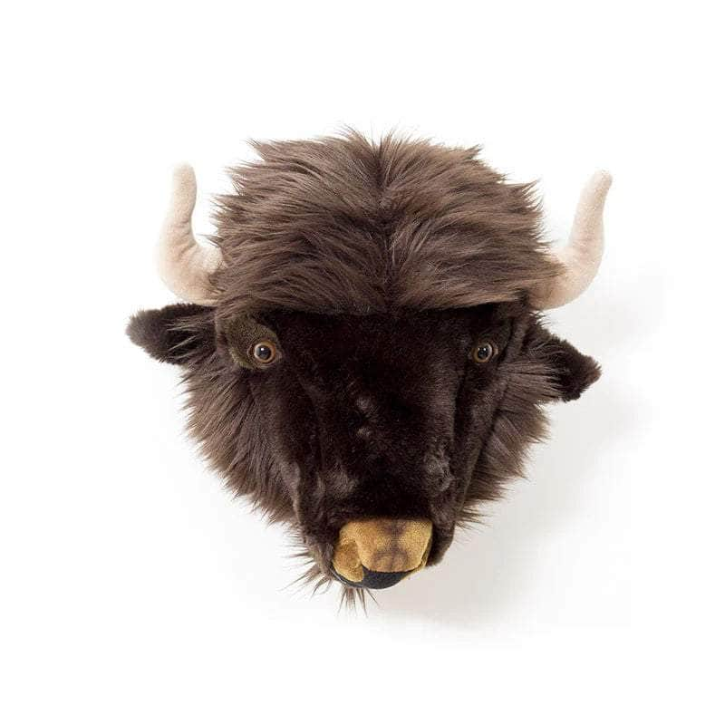 Alex the Bison Wall Mounted Plush Head