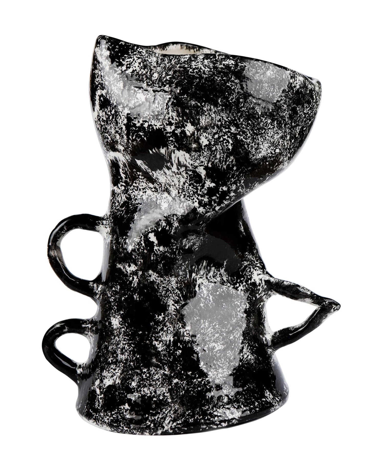 Black Sponge She Vase