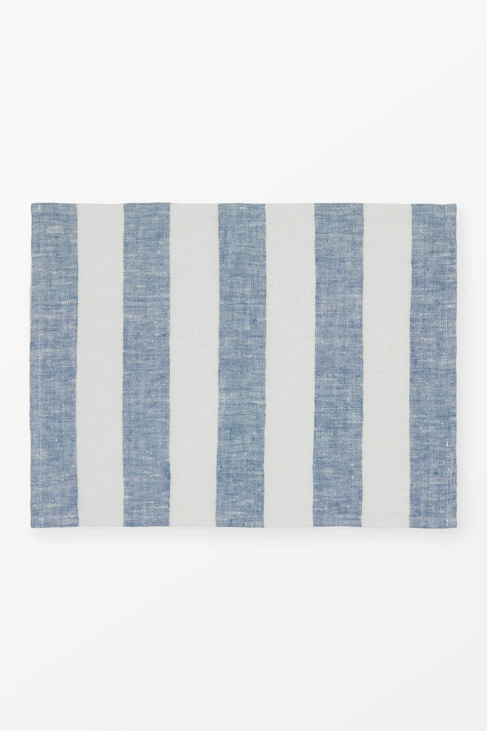 Striped Linen Placemat Blue