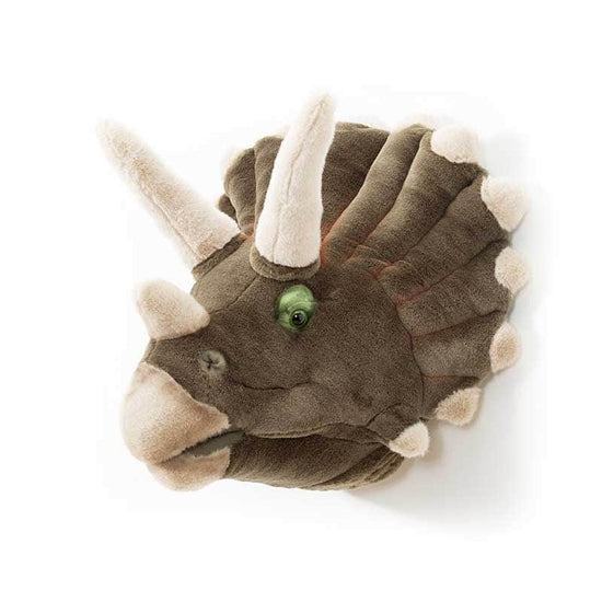 Adam the Triceratops Wall Mounted Plush Head