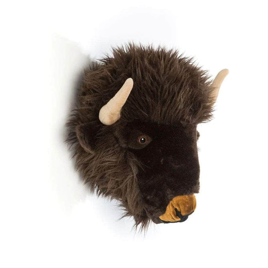 Alex the Bison Wall Mounted Plush Head