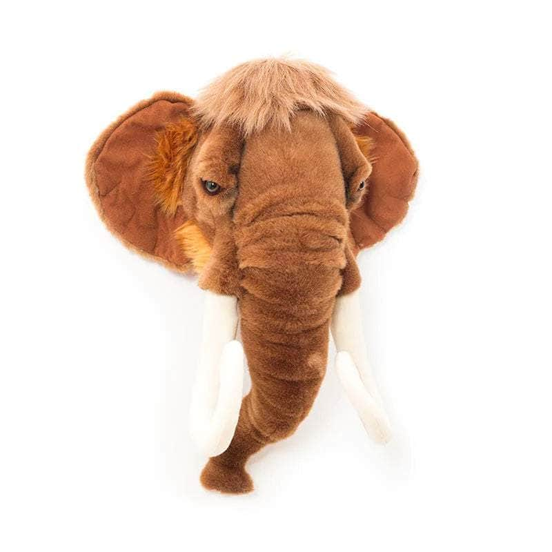 Arthur the Mammoth Wall Mounted Plush Head