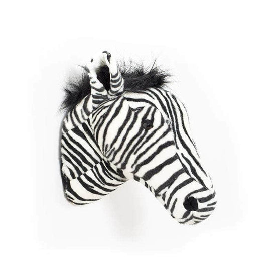 Daniel the Zebra Wall Mounted Plush Head