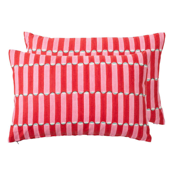 Luna Pink/Red Cushion