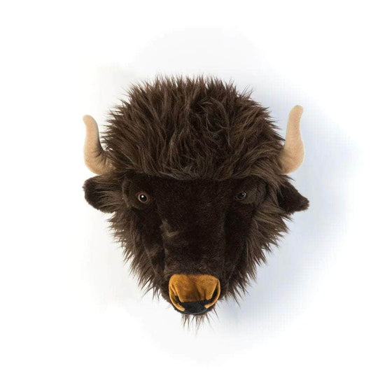 Alex the Bison Wall Mounted Plush Head