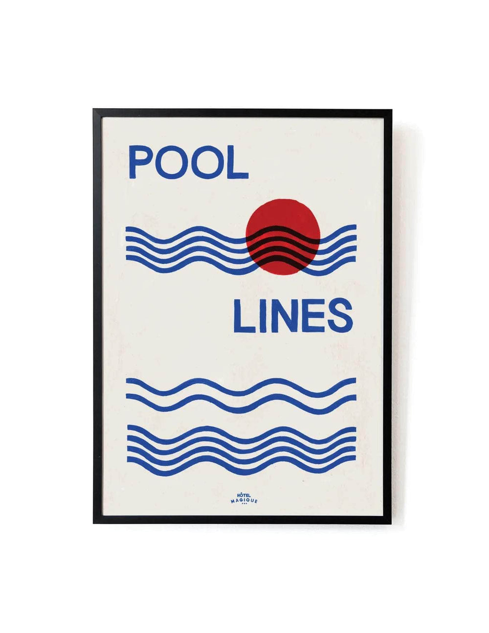 Pool Lines Art Print