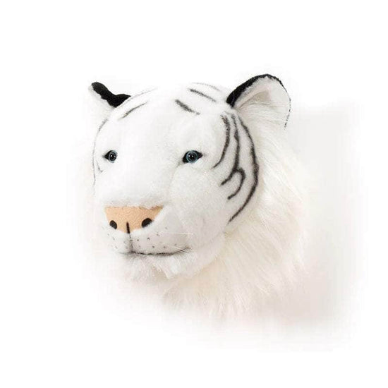 Albert the White Tiger Wall Mounted Plush Head