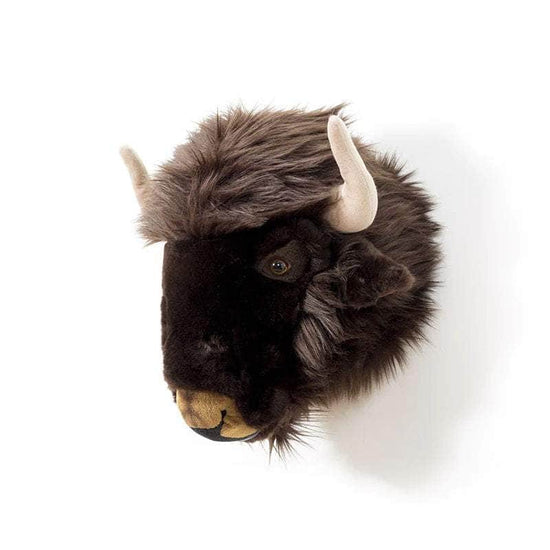 Alex the Bison Wall Mounted Plush Head