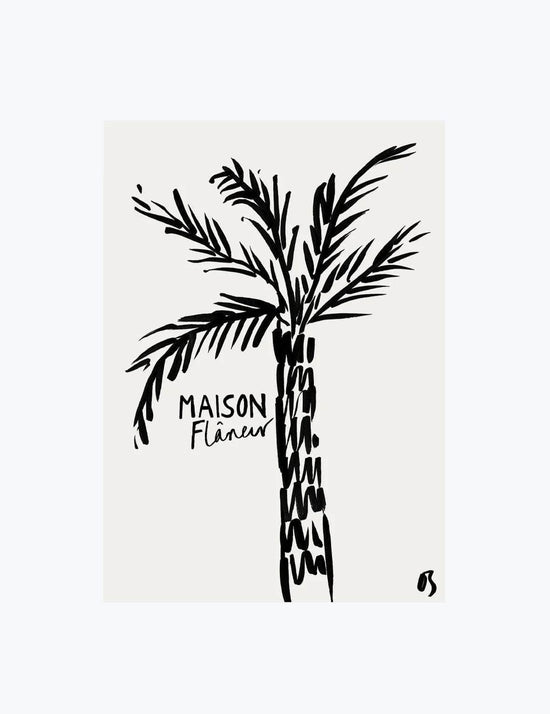 Maison Flâneur x Olivia Sewell The Palm | Wall Art Print