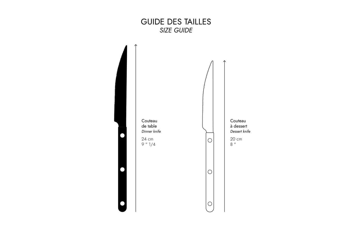 Bistrot Table Knife | Black