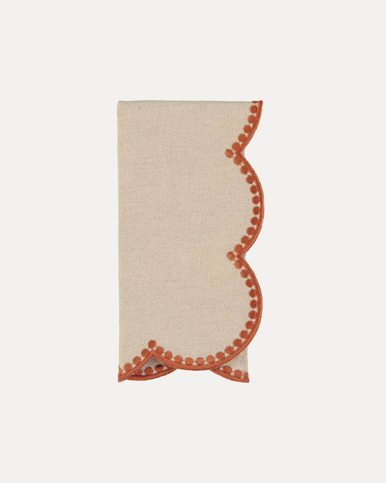 Gotas Napkin, Beige with Terracota