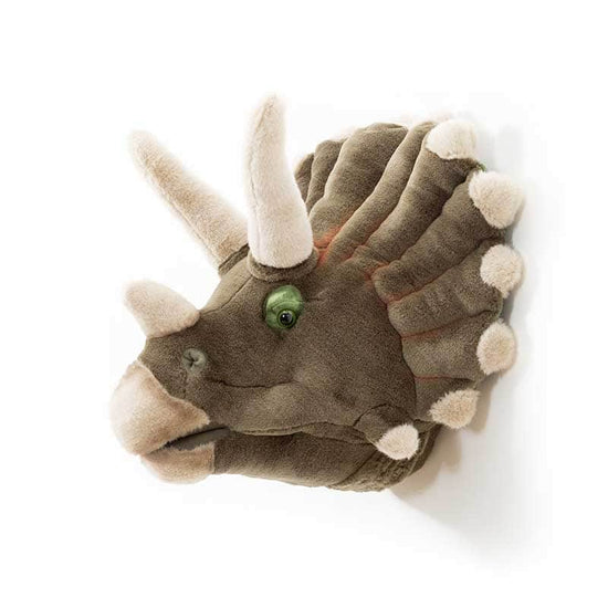 Adam the Triceratops Wall Mounted Plush Head