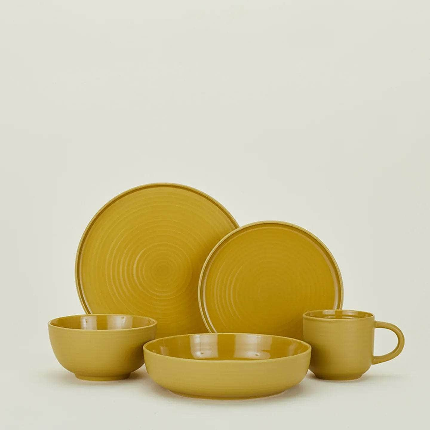 Essential Dinner Plate - Set Of 4, Mustard