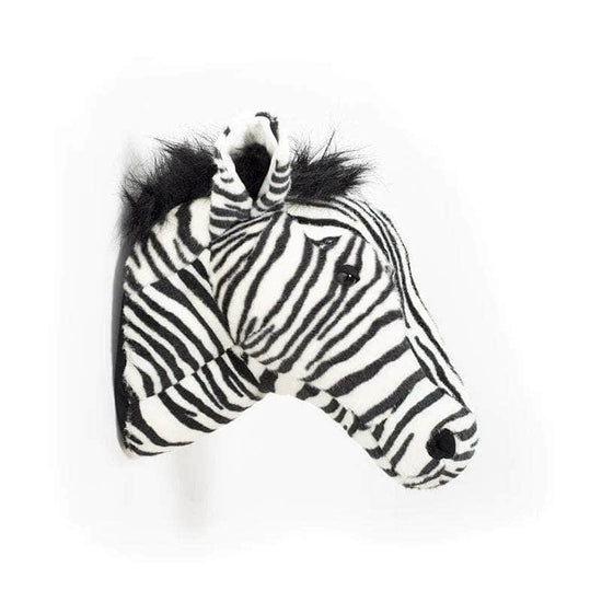 Daniel the Zebra Wall Mounted Plush Head