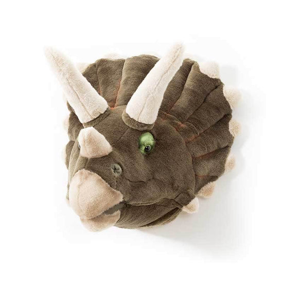 Adam the Triceratops Wall Mounted Plush Head