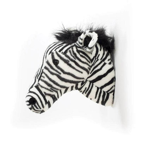 Daniel the Zebra Wall Mounted Plush Head