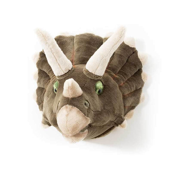 Adam the Triceratops Wall Mounted Plush Head