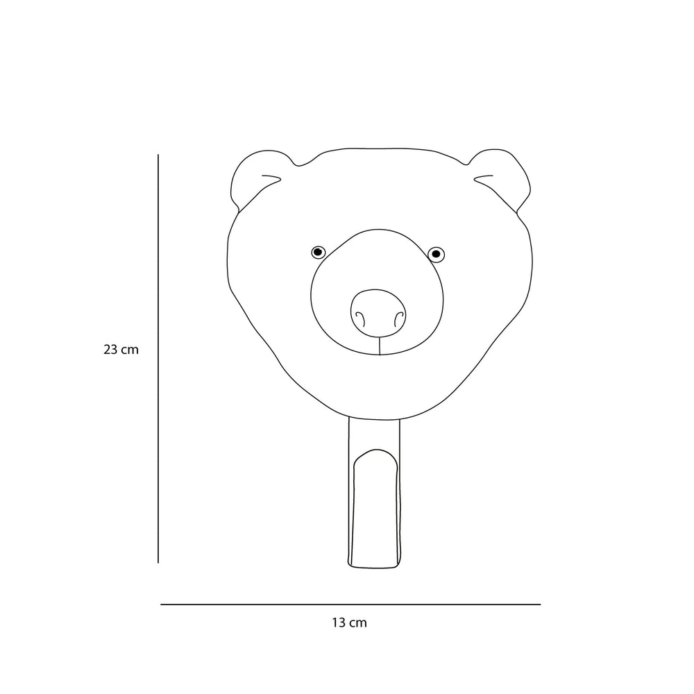 Brown Bear Plush Coat Hanger