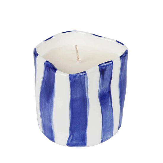 Aegean Striped Candle