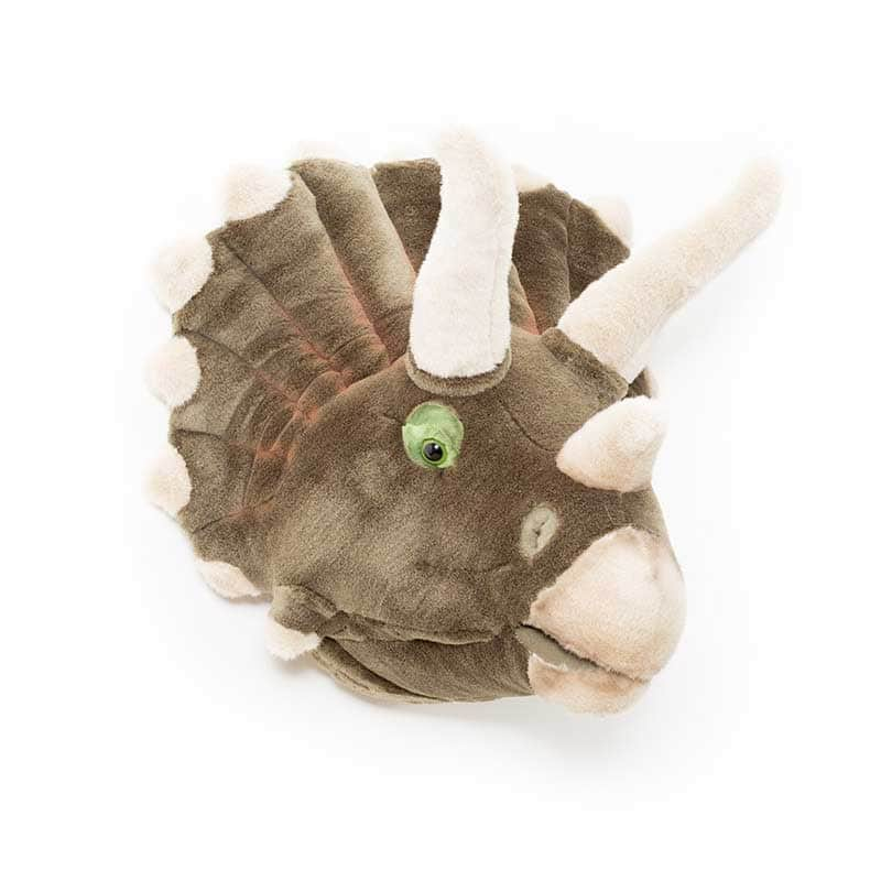 Adam the Triceratops Wall Mounted Plush Head