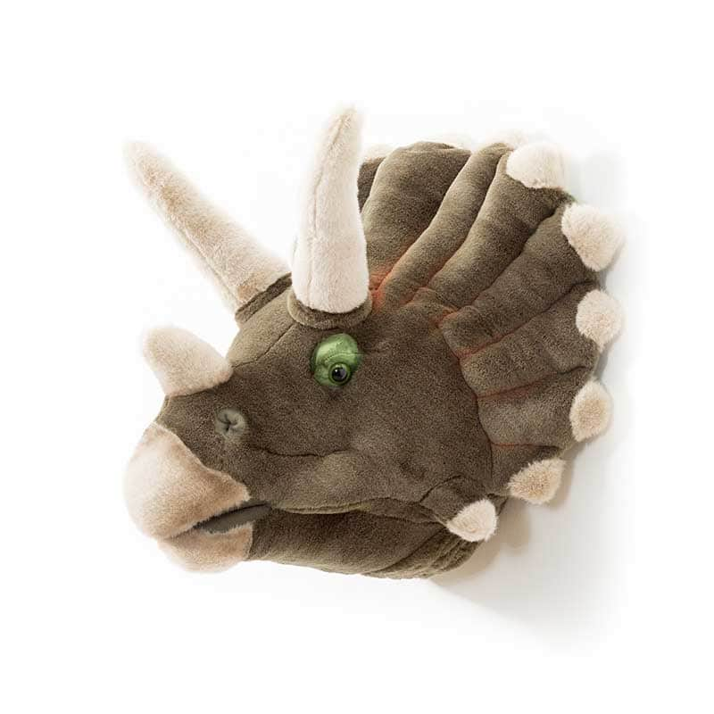 Adam the Triceratops Wall Mounted Plush Head