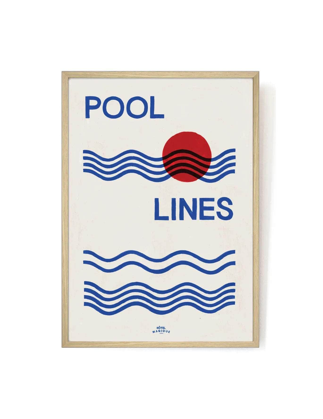 Pool Lines Art Print