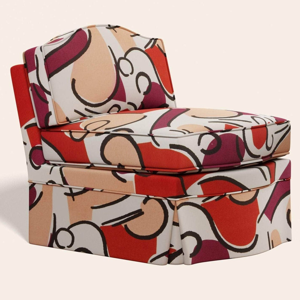 Felix Slipper Chair, Grenadine