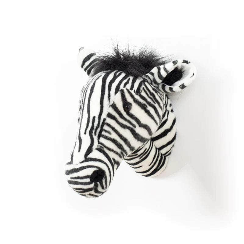 Daniel the Zebra Wall Mounted Plush Head