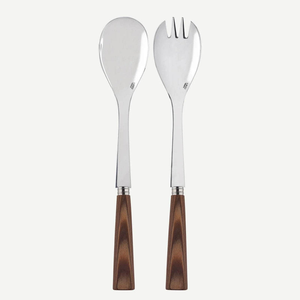 Natural Salad Server | Light Laminated Wood