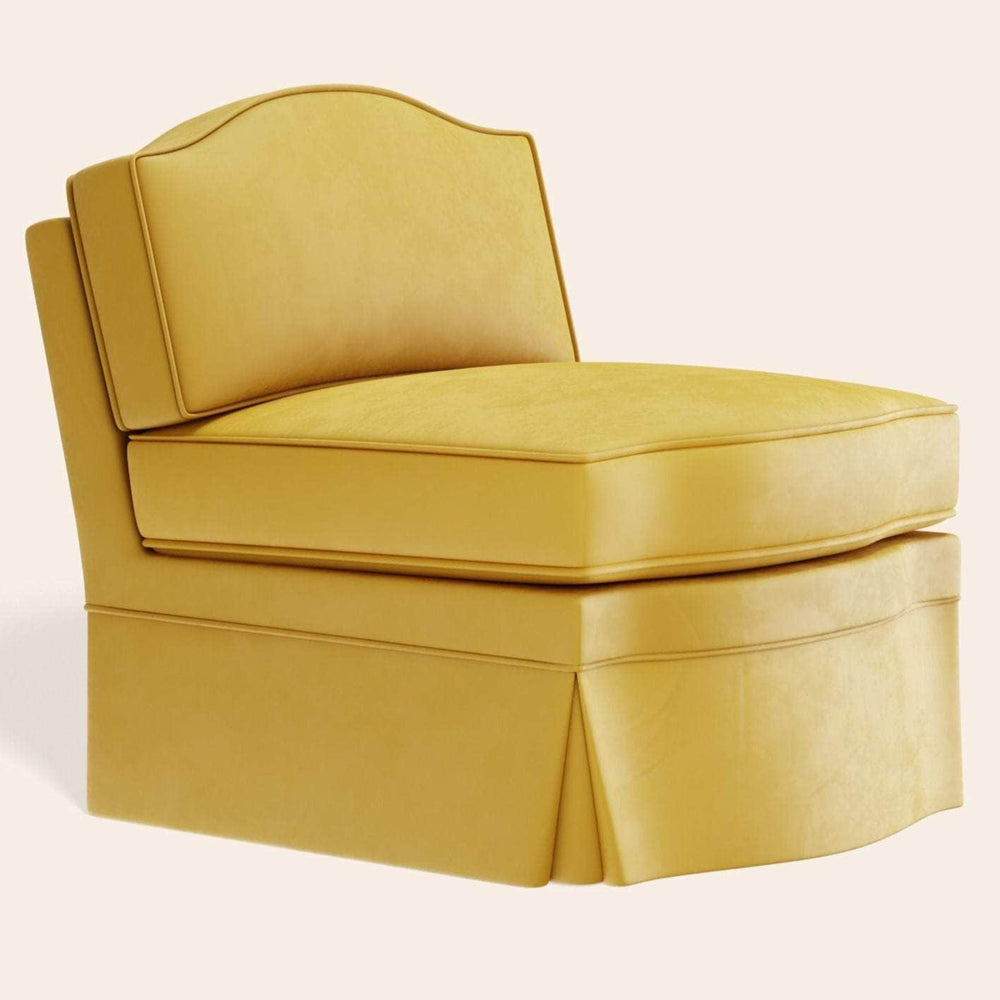 Felix Slipper Chair, Daffodil Velvet