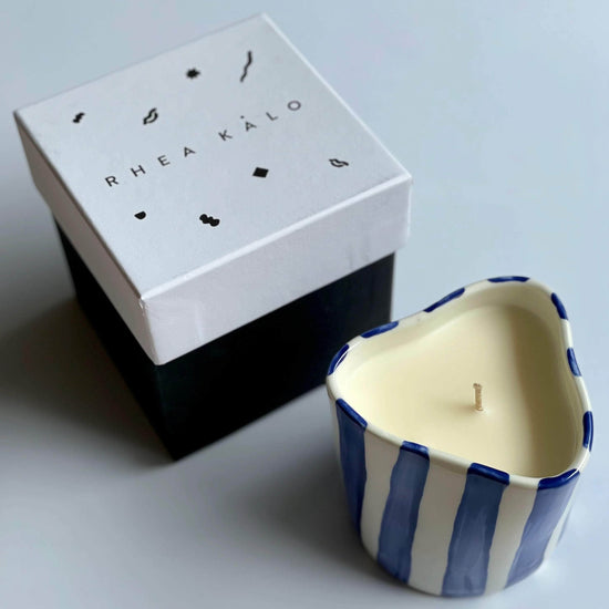 Aegean Striped Candle