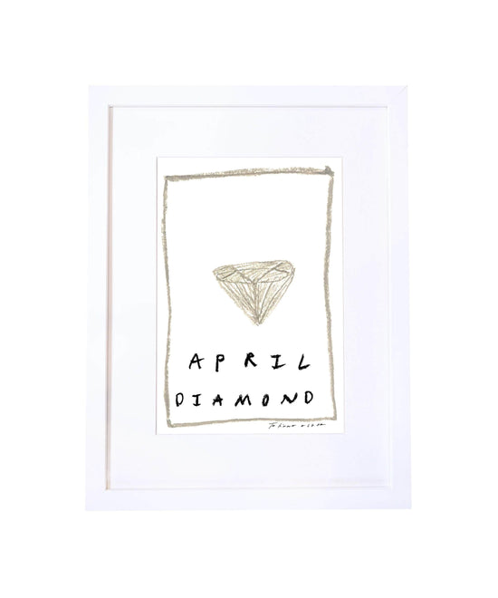 April Birthstone Art Print