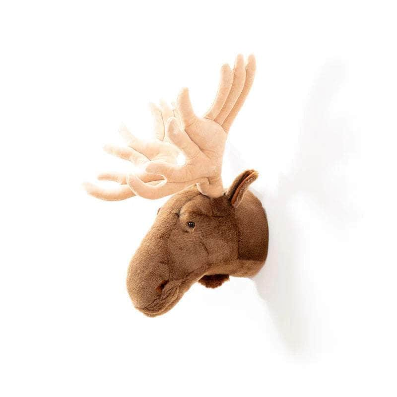 Alfred the Moose Wall Mounted Plush Head