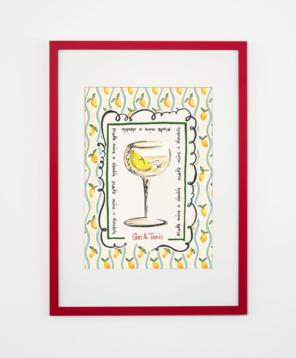 Gin & Tonic Art Print