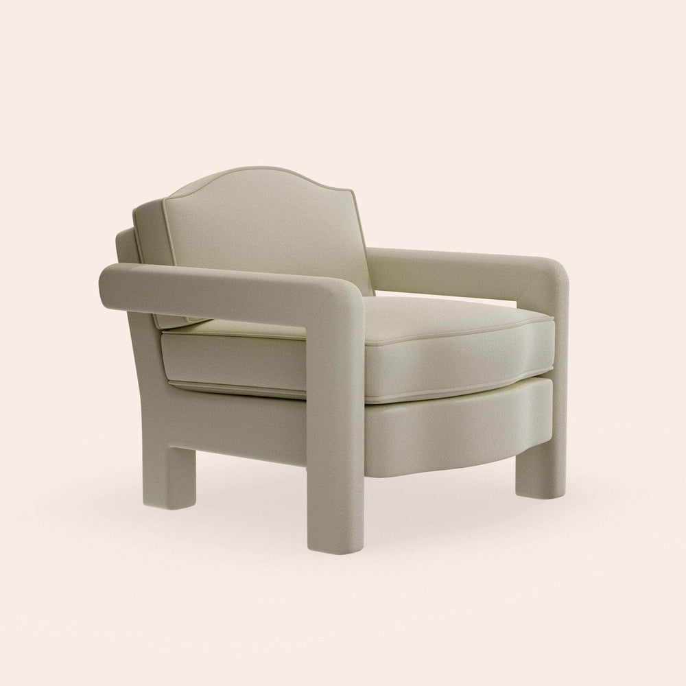 Elio Armchair, Nougat Boucle