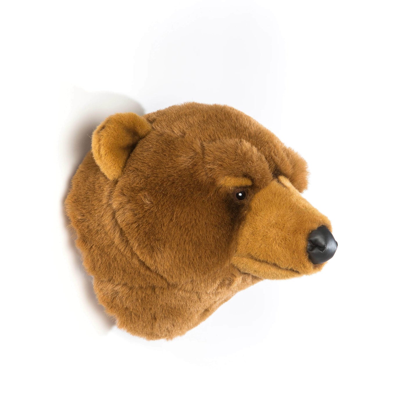 Oliver the Brown Bear Wall Mounted Plush Head