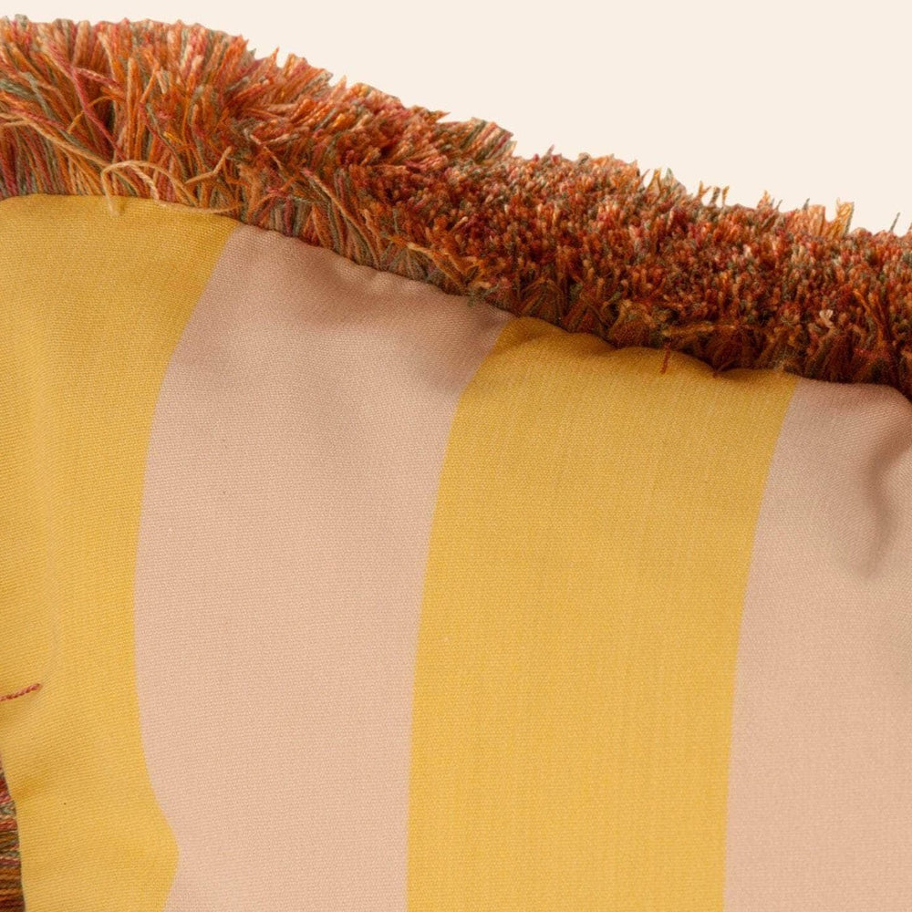 Sonia Stripe Cushion, Citron