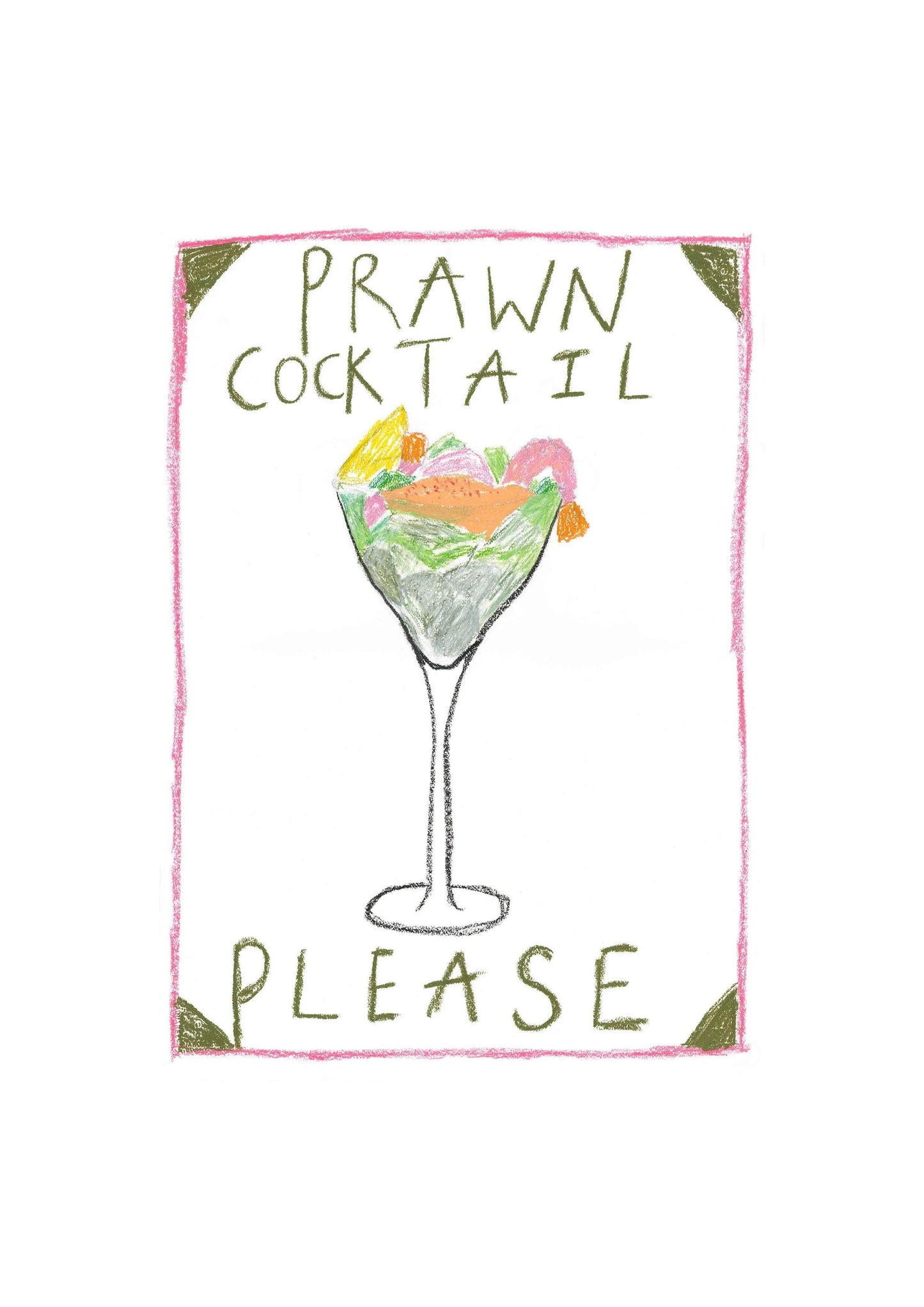 Prawn Cocktail Please Wall Art