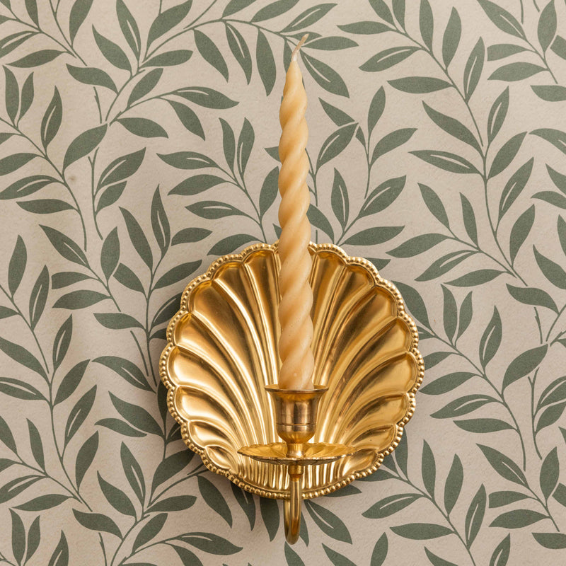 Shell Brass Wall Sconce (Single)