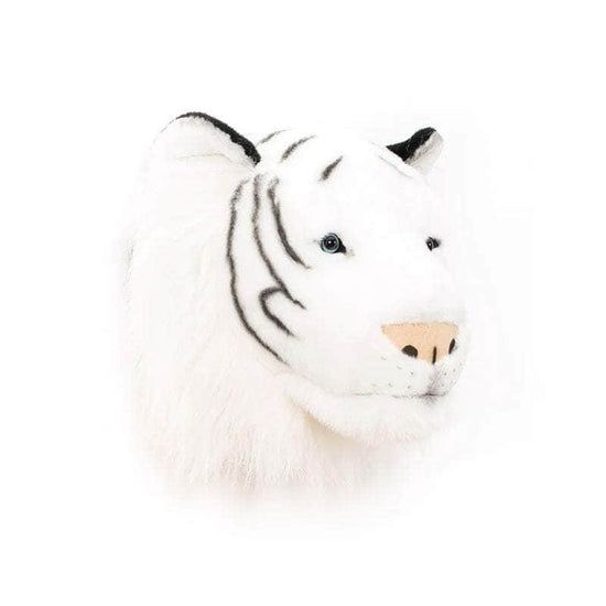 Albert the White Tiger Wall Mounted Plush Head