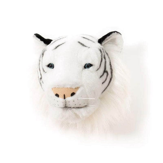 Albert the White Tiger Wall Mounted Plush Head