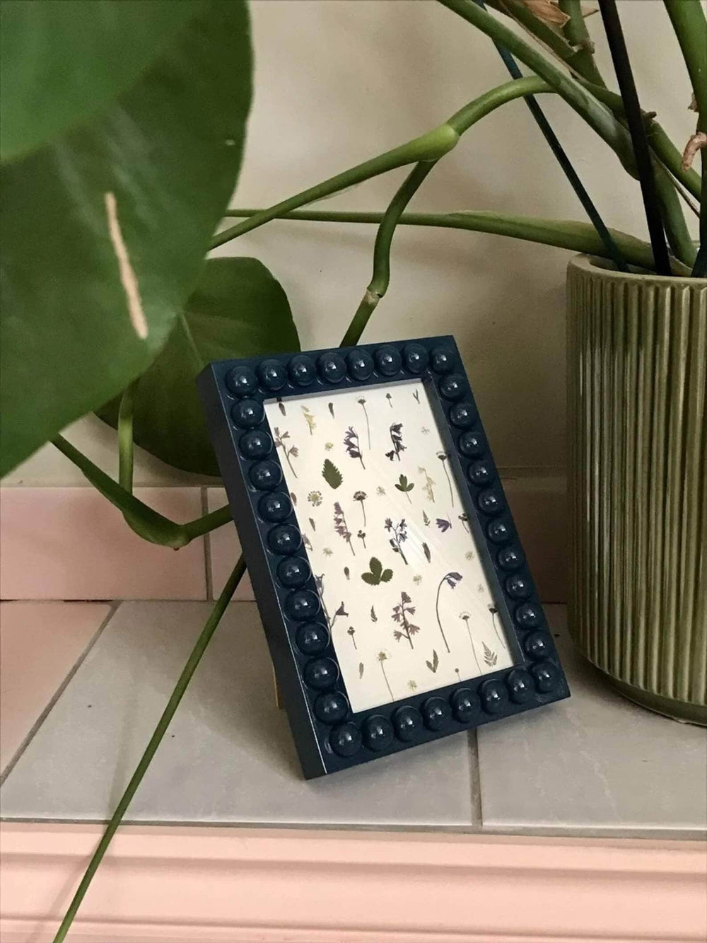 Inky Blue Bobbin Picture Frame