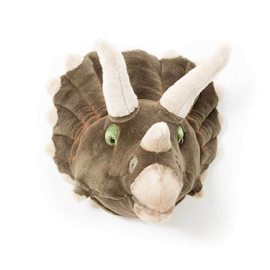 Adam the Triceratops Wall Mounted Plush Head