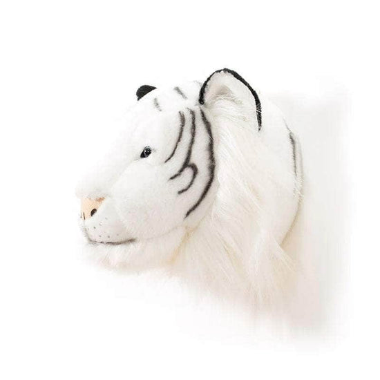 Albert the White Tiger Wall Mounted Plush Head